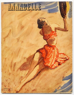 Annabelle 1947 (Edition Allemande) Juillet, N° 113, Zoltan Kemeny, Käthe Dorsch, Hermès (Sportswear)