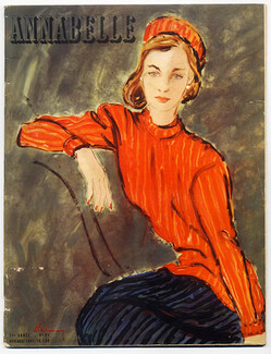 Annabelle 1947 (Edition Française) Novembre, N° 81, Zoltan Kemeny, Balenciaga, Piguet, Dessès, Dior, Carven, Rochas, Mad Carpentier, 76 pages
