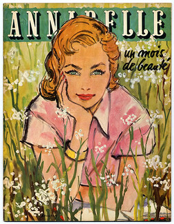 Annabelle 1954 (Edition Française) Juillet, N°161, Zoltan Kemeny, Emilio Pucci, Sybil Connolly, Audrey Hepburn, 52 pages