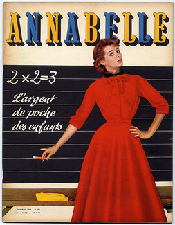 Annabelle 1954 (Edition Française) Novembre, N°165, Photo Lutz, Jacques Heim, 84 pages
