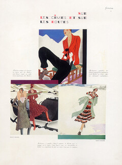Léon Bénigni 1929 Worth, Jeanne Lanvin, Jane Regny, Callot Soeurs, Marcel Rochas, Chanel, 4 pages