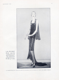 Chéruit (Couture) 1929 Douglas Pollard, Evening Gown