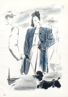 Madeleine de Rauch 1945 Pierre Simon, Poodle, Coat