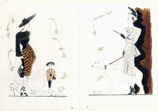 Lucien Lelong 1946 Greyhound, Poodle, Pierre Simon