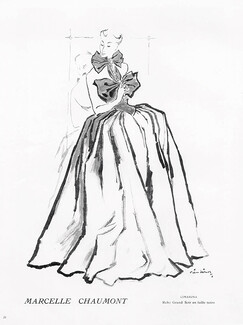 Marcelle Chaumont 1948 Pierre Simon, Evening Gown