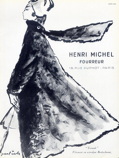 Paul Isola 1958 Henri Michel (Fur Coat)