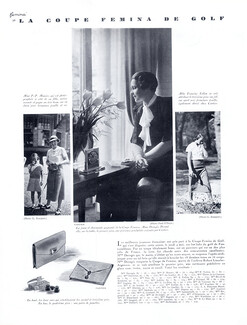 Cartier 1933 "La Coupe de Golf" Mrs Decugis, Mrs Munier, Francine Tollon