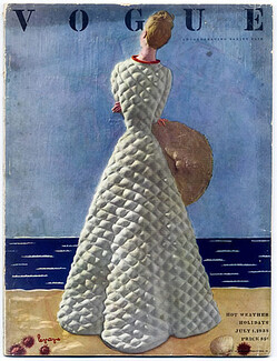 Vogue USA 1938 July, Georges Lepape, Hélène Yrande, Chanel, Schiaparelli, Christian Bérard, Eric, Benito