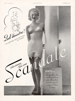 Scandale (Lingerie) 1938 Girdle, Bra, Photo G. Marant (L)