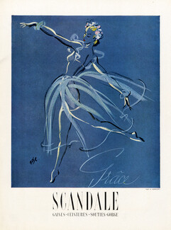 Scandale 1947 Grâce, Dancer, Fernando Bosc (L)