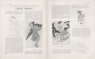 Léon Bakst, 1925 - Russian Ballet, Diaghilew, Bakst, Caricatures by Jean Cocteau, Texte par Maurice Martin du Gard