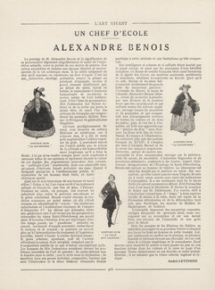 Alexandre Benois, 1926 - Artist's Career, Costumes pour La Locandiera, La Dame aux Camélias, Texte par André Levinson