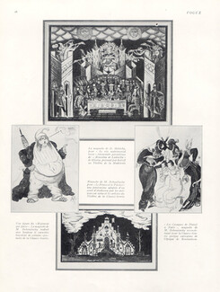 Mstislav Doboujinsky 1926 Steletzky Theatre Scenery, Costumes
