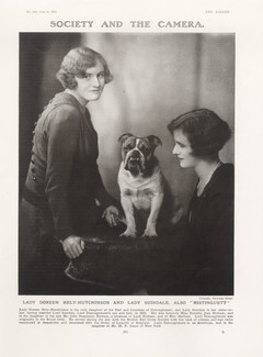 Lady Doreen, and Lady Suirdale 1926 "Mistinguett", English Bulldog