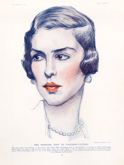 Princess Jean de Faucigny-Lucinge 1923 Portrait, Olive Snell