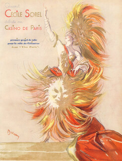Cécile Sorel 1933 "Célimène" Casino De Paris, Etienne Drian