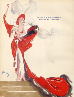 Cécile Sorel 1933 "La belle Ferronnière" Casino De Paris, Music Hall, Etienne Drian