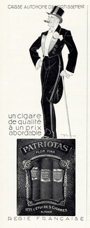 Patriotas (Cigares) 1932 El Fénix Flor Fina, René Vincent