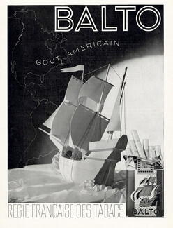Balto (Cigarettes) 1937 American, Galleon, Jarach