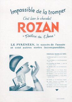 Rozan (Chocolates) 1931 Le Pyrénéen