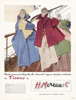 H. Moreau & Cie (Textile) 1949 Mourgue, Transatlantic Liner