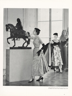 Christian Dior (Ducharne) & Jacques Fath 1953 Photo Jacques Decaux