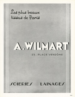 A. Wilmart 1947 Soieries Lainages