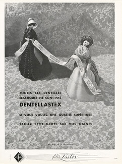 Dentellastex 1949 Tiburce Lebas, Dolls, Lace