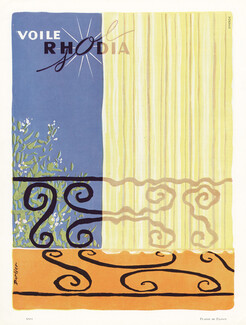 Rhodia (Textile) 1956 Barlier