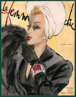 La Femme Chic 1942 December, Van Cleef & Arpels, Pierre Louchel, 24 pages