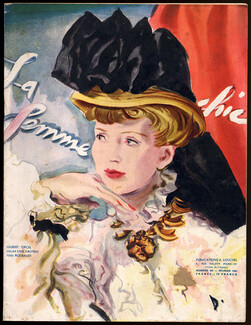 La Femme Chic 1943 February Gilbert Orcel (Millinery), Line Vautrin, André Delfau