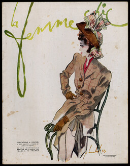 La Femme Chic 1943 April, Pierre Louchel, Nina Ricci, Caron (Cosmetics), 24 pages
