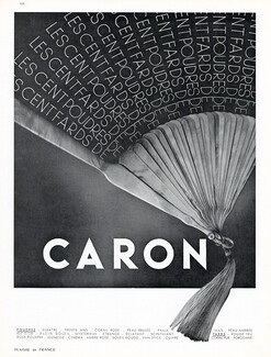 Caron (Cosmetics) 1936 Fan