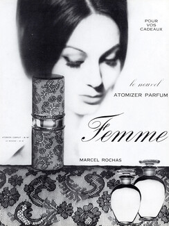 Marcel Rochas (Perfumes) 1962 Femme Atomizer, Moisdon