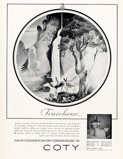 Coty (Perfumes) 1936 Eau de Cologne Cordon Rouge