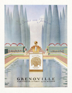 Grenoville (Perfumes) 1946 Dans un Jardin, Wilquin (L)