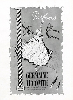 Germaine Lecomte (Perfumes) 1946 Amour Sorcier, Soir de Fête