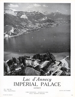 Hôtel Impérial-Palace 1950 Lac d'Annecy, Photo Andrieux