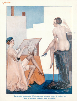 Val (Valvérane) 1931 Nude Painting