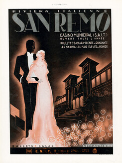San Remo 1937 Casino, Riviera Italienne