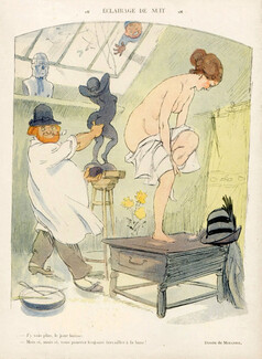 Henry Mirande 1910 Model, Art Modeling, Nude, Nudity