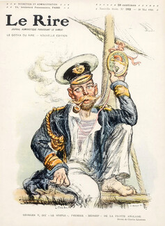 Charles Léandre 1910 Georges V, Caricature