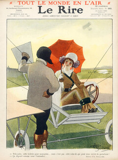 Albert Guillaume 1910 Elegant, Monoplane dress