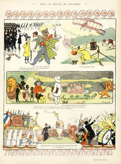Henri Avelot 1910 Les Revues de Printemps, Comic Strip