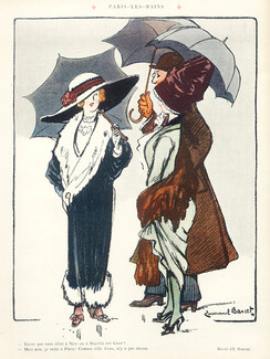 Emmanuel Barcet 1910 Paris les Bains, Elegants