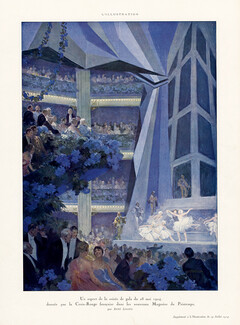 René Lelong 1924 "Soirée de Gala Croix-Rouge Française", Magasins du Printemps, Ballet, Opera house
