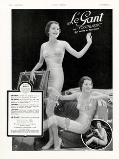 Le Gant (Lingerie) 1934 Warner's, Youthlastic Girdle, Stockings