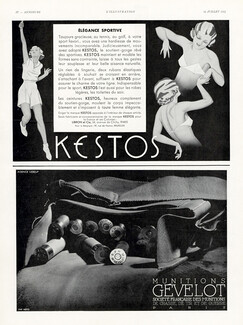 Kestos (Lingerie) 1934 Elégance sportive, Tennis