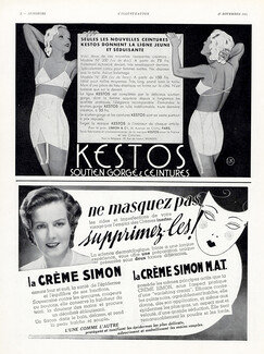Kestos (Lingerie) 1934 Girdle, Brassiere