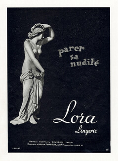 Lora Lingerie 1947 Parer sa nudité